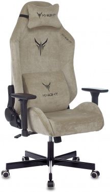 Кресло игровое Knight N1 Fabric с подголов. крестовина металл