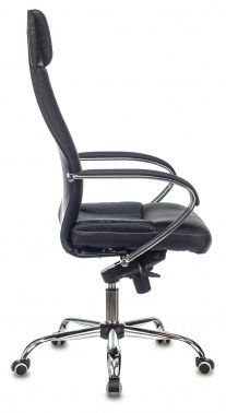Фото кресло руководителя бюрократ ch-609sl/eco/black черный эко.кожа крестовина металл хром
