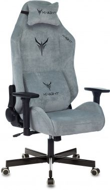 Кресло игровое Knight N1 Fabric с подголов. крестовина металл