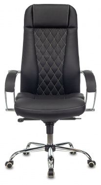 Фото кресло руководителя бюрократ ch-609sl/eco/black черный эко.кожа крестовина металл хром
