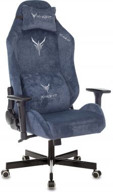 Кресло игровое Knight N1 Fabric с подголов. крестовина металл