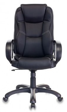 Фото кресло руководителя бюрократ ch-839 черный leather black искусственная кожа крестовина пластик