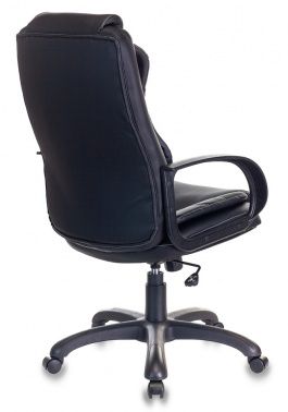 Фото кресло руководителя бюрократ ch-839 черный leather black искусственная кожа крестовина пластик