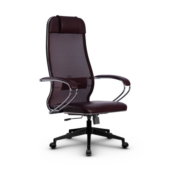 Фото metta l 1m 36/k_17832_сетка x2 - темно-бордовый_кожа перфорированная newleather - темно-бордовый