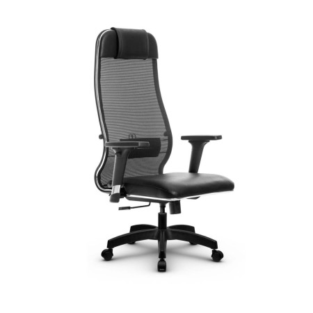 Фото metta l 1m 36/2d_17831_сетка x2 - черный_кожа перфорированная newleather - черный