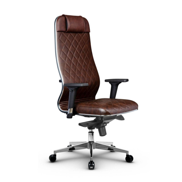 Фото metta l 1m 40m/2d_17841_кожа перфорированная newleather - темно-коричневый_кожа перфорированная newleather - темно-коричневый