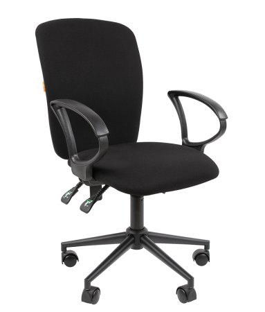 Фото офисное кресло chairman 9801 россия ткань t08 черный black