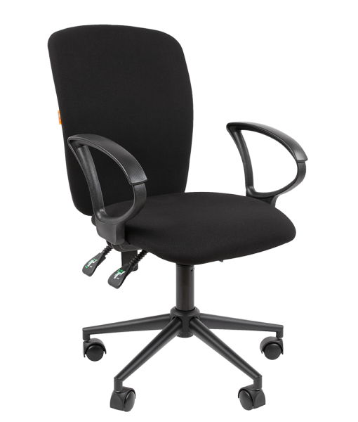 Фото офисное кресло chairman 9801 россия ткань t08 черный black