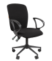 Фото офисное кресло chairman 9801 россия ткань t08 черный black