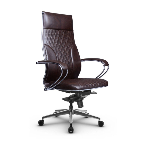 Фото metta l 1c 44b/k_17839_кожа перфорированная newleather - темно-коричневый_кожа перфорированная newleather - темно-коричневый