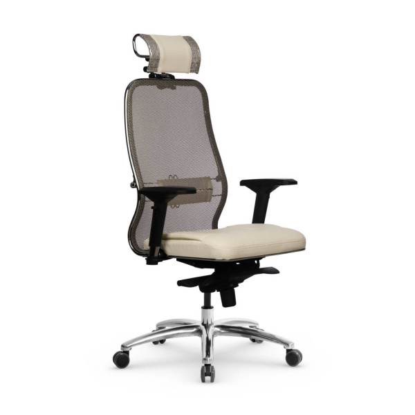 Фото кресло samurai sl-3.04 infinity easy clean молочный