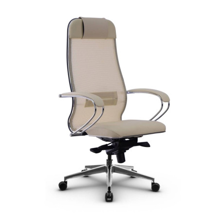 Фото metta l 1m 36/k_17839_сетка x2 - бежевый_кожа перфорированная newleather - бежевый