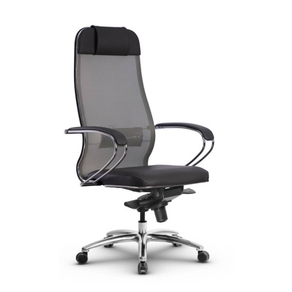 Фото metta l 1m 36/k_17838_сетка x2 - светло-серый_кожа перфорированная newleather - серый
