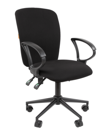 Фото офисное кресло chairman 9801 россия ткань t08 черный black