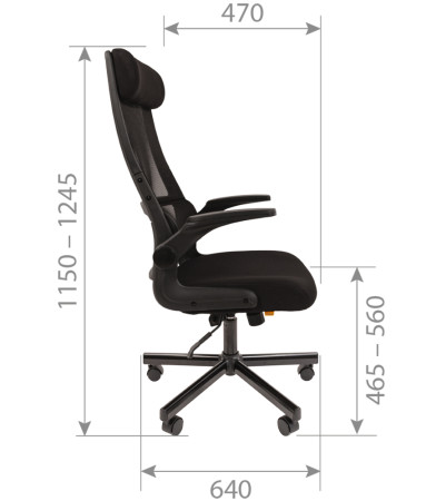 Фото офисное кресло chairman 575 black