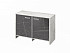 Тумба двухсекционная FI-12-02.G. Фурнитура INOX