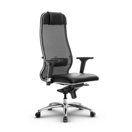 Фото metta l 1m 36/2d_17838_сетка x2 - черный_кожа перфорированная newleather - черный