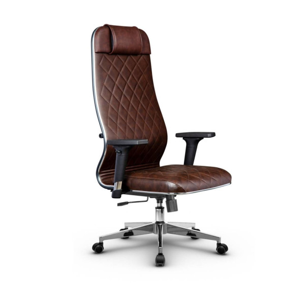 Фото metta l 1m 40m/2d_17834_кожа перфорированная newleather - темно-коричневый_кожа перфорированная newleather - темно-коричневый