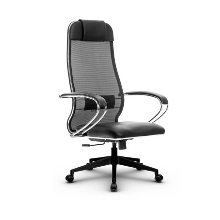 Фото metta l 1m 36/k_17832_сетка x2 - черный_кожа перфорированная newleather - черный