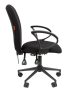 Фото офисное кресло chairman 9801 россия ткань t08 черный black