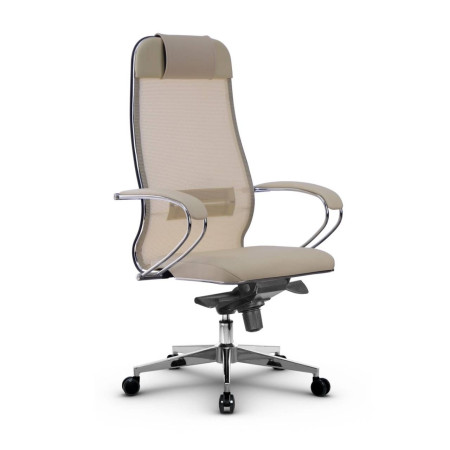 Фото metta l 1m 36/k_17841_сетка x2 - бежевый_кожа перфорированная newleather - бежевый