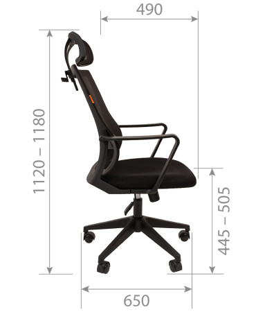 Фото офисное кресло chairman 545 black