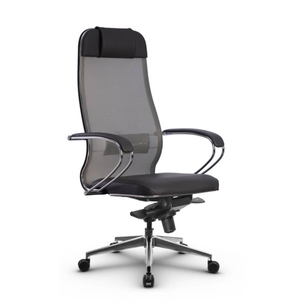 Фото metta l 1m 36/k_17839_сетка x2 - светло-серый_кожа перфорированная newleather - серый