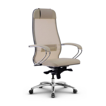 Фото metta l 1m 36/k_17838_сетка x2 - бежевый_кожа перфорированная newleather - бежевый