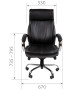 Фото офисное кресло chairman ch423 экокожа, черный
