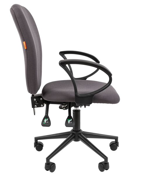 Фото офисное кресло chairman 9801 россия ткань т13 серый black