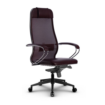 Фото metta l 1m 36/k_17840_сетка x2 - темно-бордовый_кожа перфорированная newleather - темно-бордовый