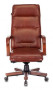 Фото кресло руководителя бюрократ t-9927walnut светло-коричневый leather eichel кожа крестовина металл/дерево
