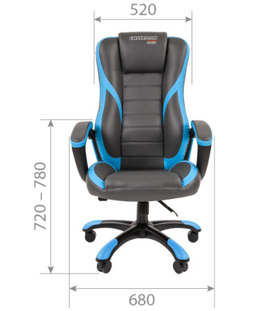 Офисное кресло Chairman   game 22 Россия экопремиум черный/красный