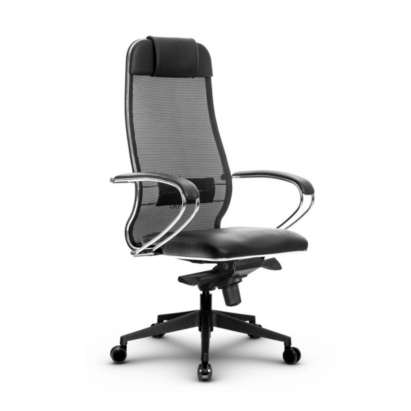 Фото metta l 1m 36/k_17840_сетка x2 - черный_кожа перфорированная newleather - черный