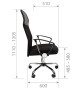 Фото офисное кресло chairman 610 россия 15-21 черный n