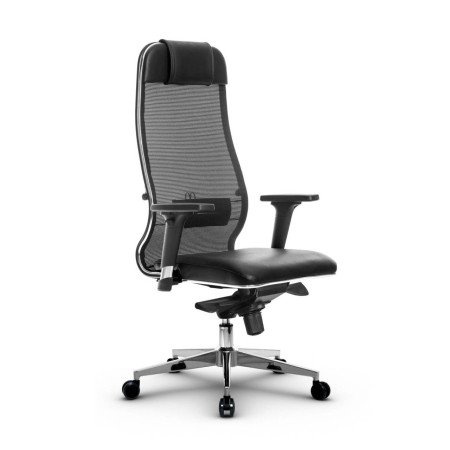Фото metta l 1m 36/2d_17841_сетка x2 - черный_кожа перфорированная newleather - черный