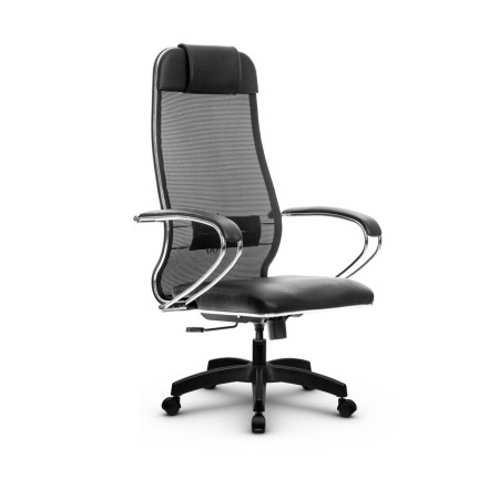 Фото metta l 1m 36/k_17831_сетка x2 - черный_кожа перфорированная newleather - черный