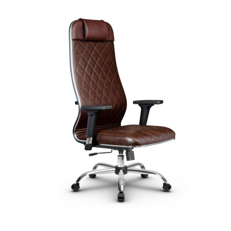 Фото metta l 1m 40m/2d_17833_кожа перфорированная newleather - темно-коричневый_кожа перфорированная newleather - темно-коричневый