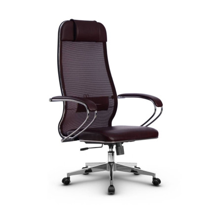 Фото metta l 1m 36/k_17834_сетка x2 - темно-бордовый_кожа перфорированная newleather - темно-бордовый
