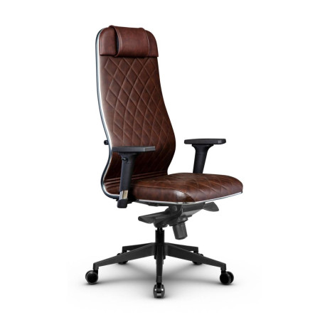 Фото metta l 1m 40m/2d_17840_кожа перфорированная newleather - темно-коричневый_кожа перфорированная newleather - темно-коричневый