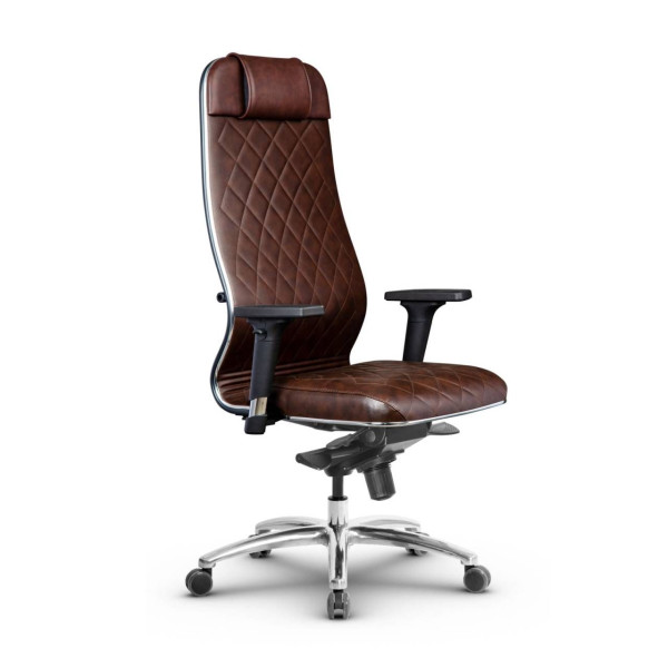 Фото metta l 1m 40m/2d_17838_кожа перфорированная newleather - темно-коричневый_кожа перфорированная newleather - темно-коричневый