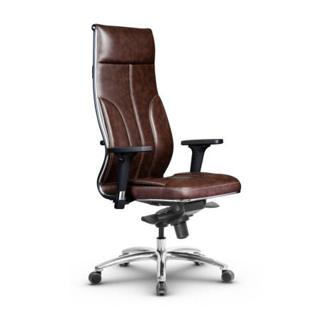 Фото metta l 1m 46/2d_17838_кожа перфорированная newleather - темно-коричневый_кожа перфорированная newleather - темно-коричневый