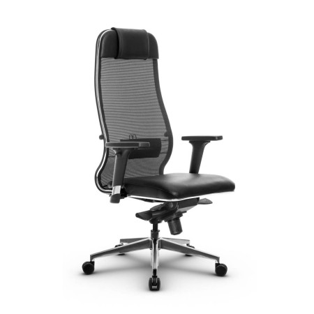 Фото metta l 1m 36/2d_17839_сетка x2 - черный_кожа перфорированная newleather - черный