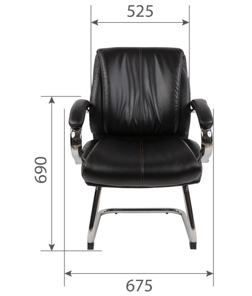Фото офисное кресло chairman ch423v экокожа, черный